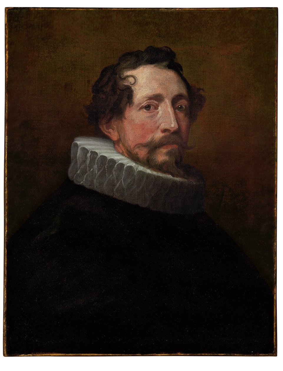 Portret van een heer, borstbeeld door Anthony van Dyck