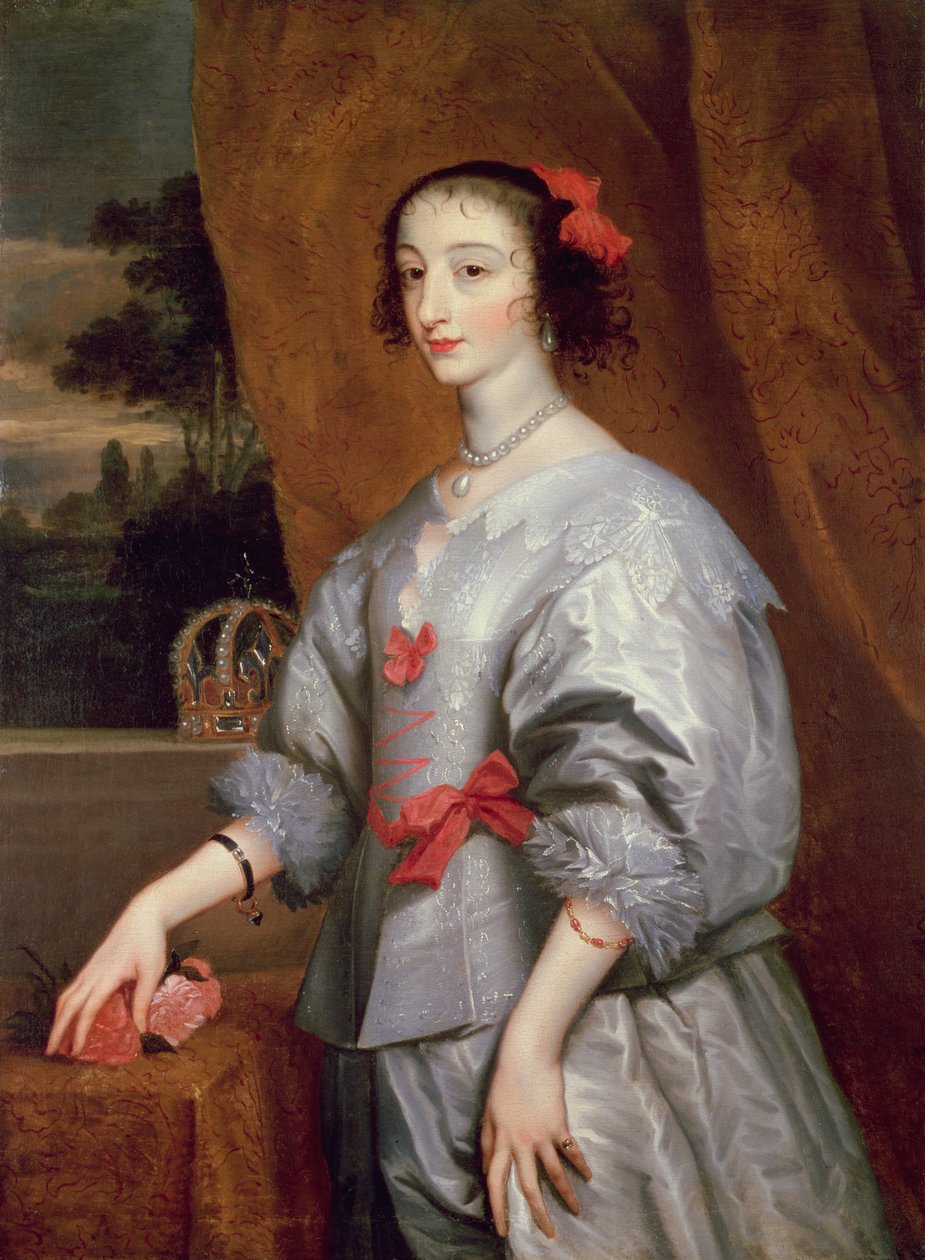 Koningin Henrietta Maria door Anthony van Dyck