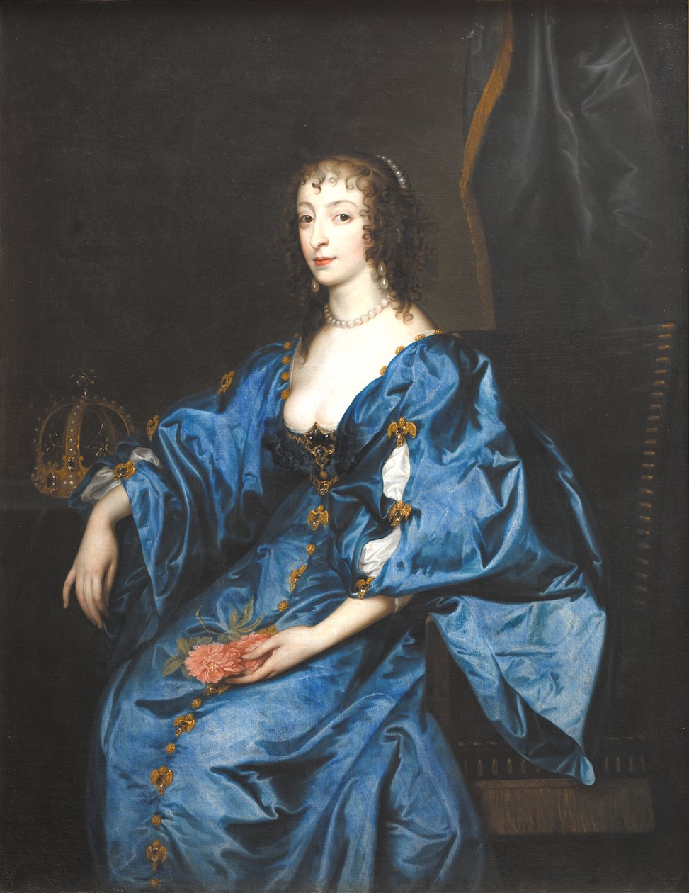 Koningin Henrietta Maria van Engeland door Anthony van Dyck