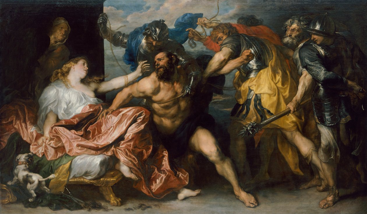 Samson en Delila door Anthony van Dyck
