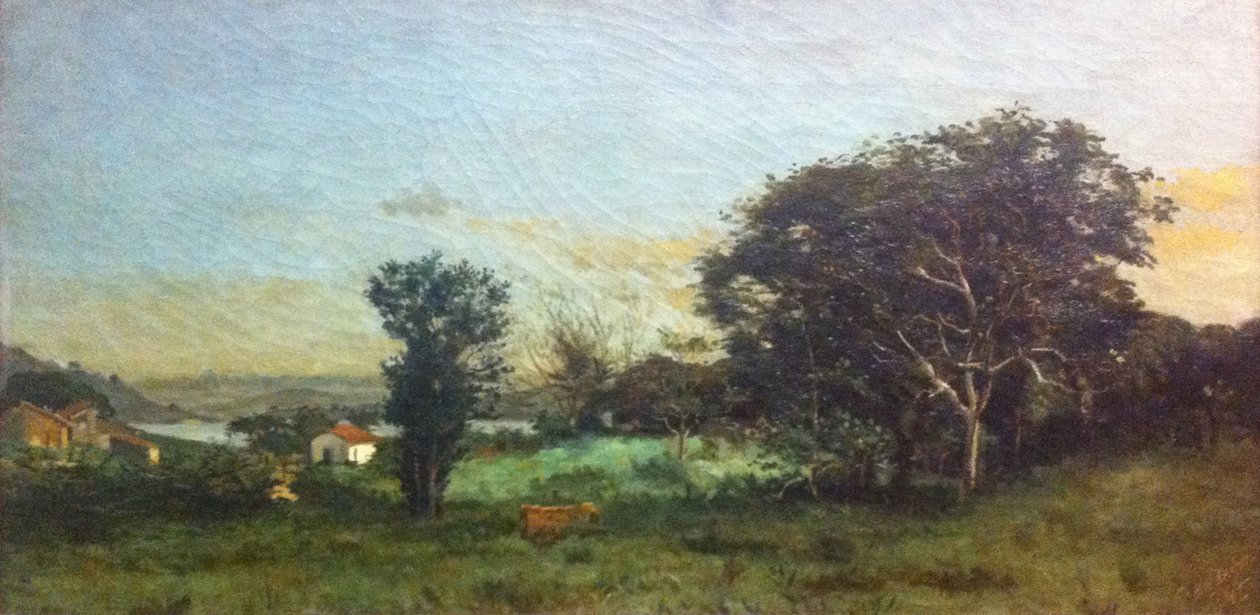 Landschap van Rio de Janeiro door Antonio Rafael Pinto Bandeira
