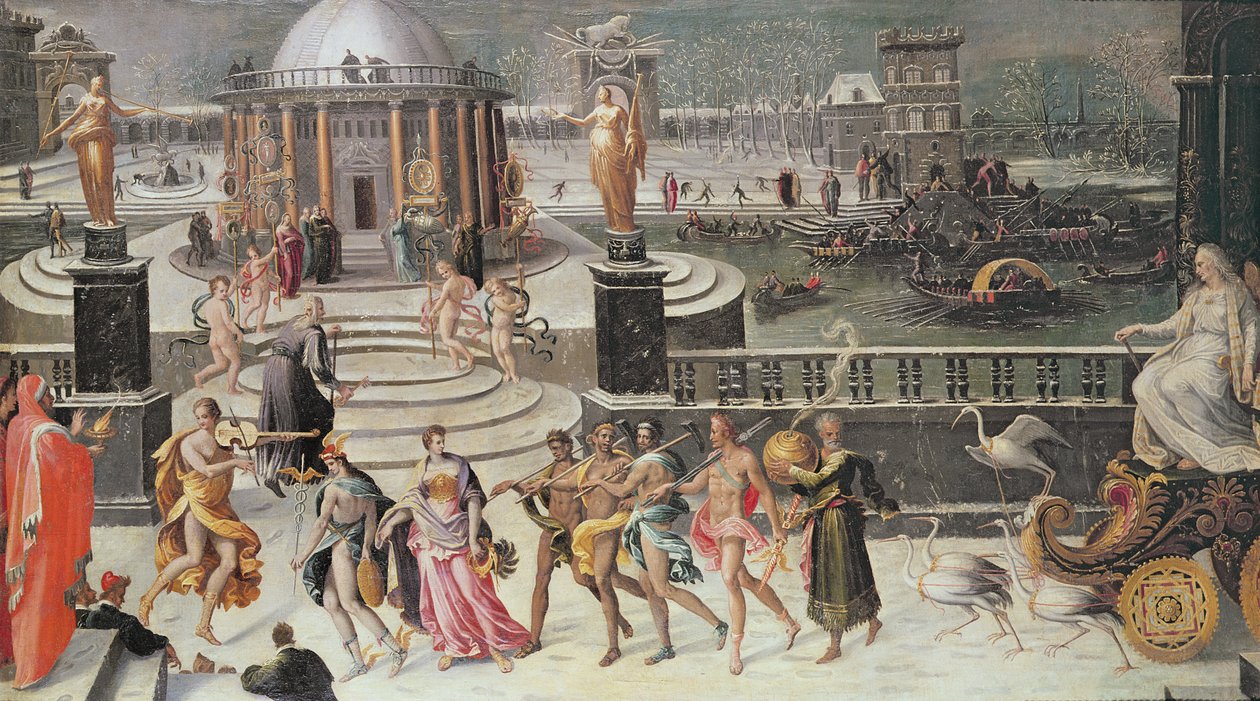 Triomf van de winter door Antoine Caron