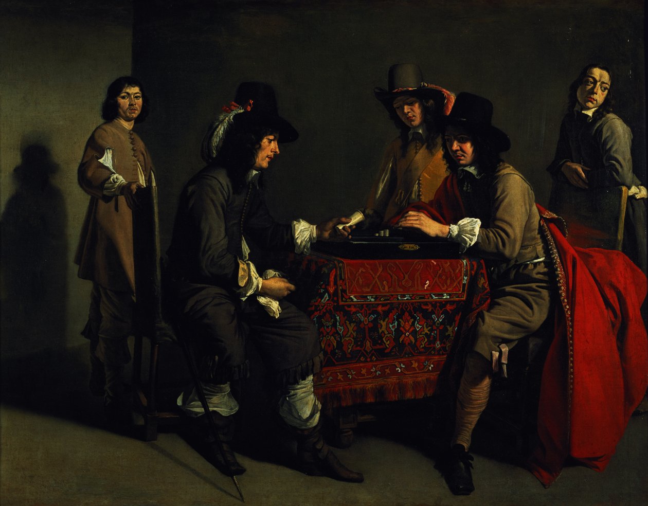 De Backgammon Spelers door Antoine Le Nain