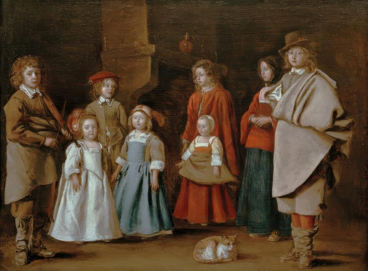 Voorbereiding voor de dansles door Antoine Le Nain