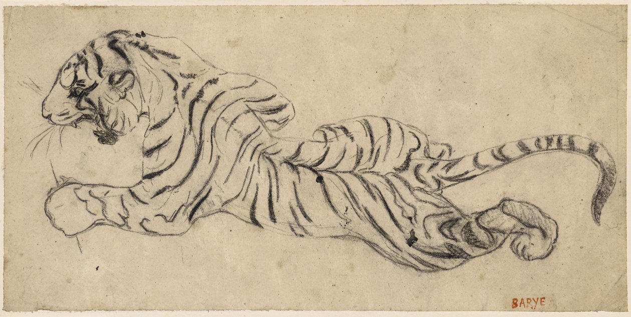 Tijger (ca. 1835) door Antoine Louis Barye