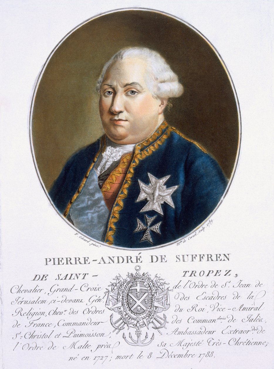 Pierre-Andre de Suffren de St Tropez, uit 