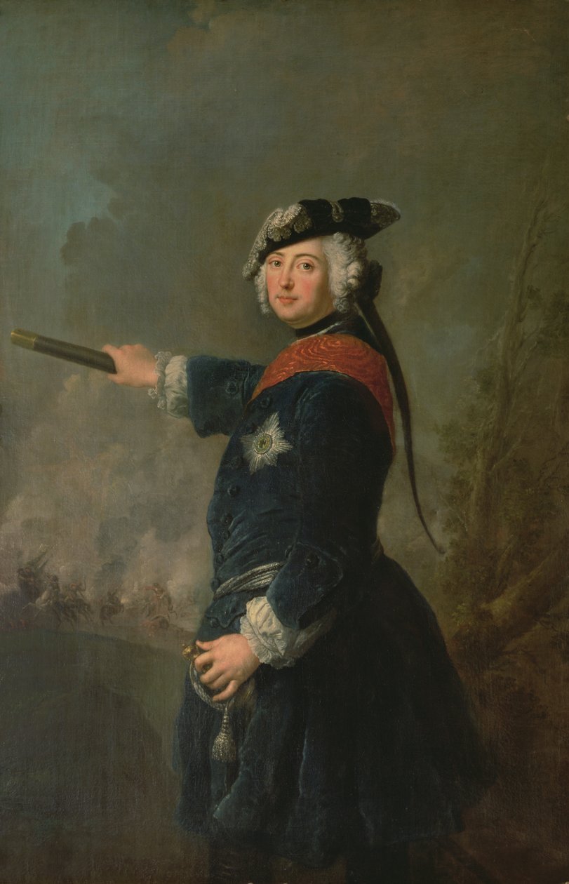Koning Frederik II de Grote van Pruisen, 1746 door Antoine Pesne