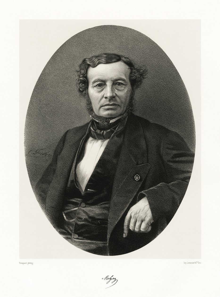 Joseph François Malgaigne door Antoine Rene Trinquart