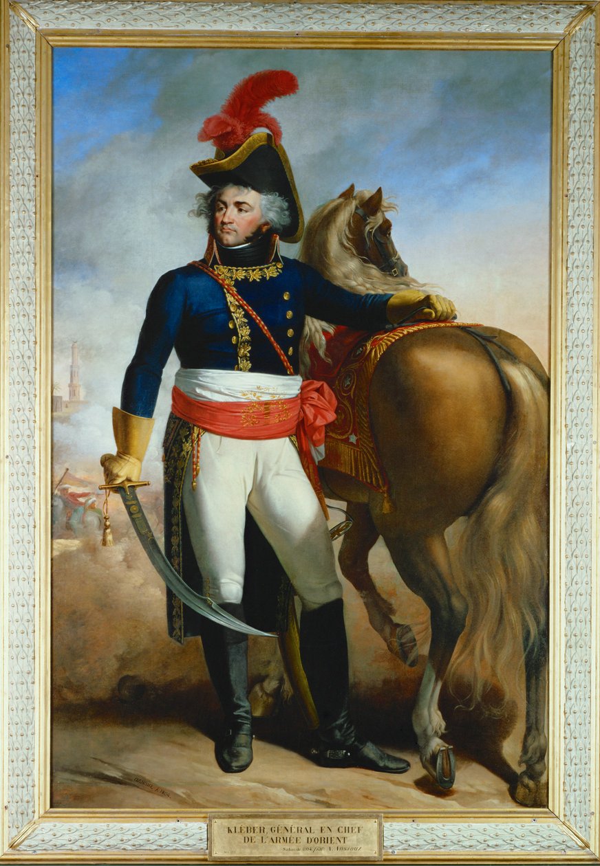 Generaal Jean Baptiste Kleber ... (schilderij op doek) door Antoine Ansiaux