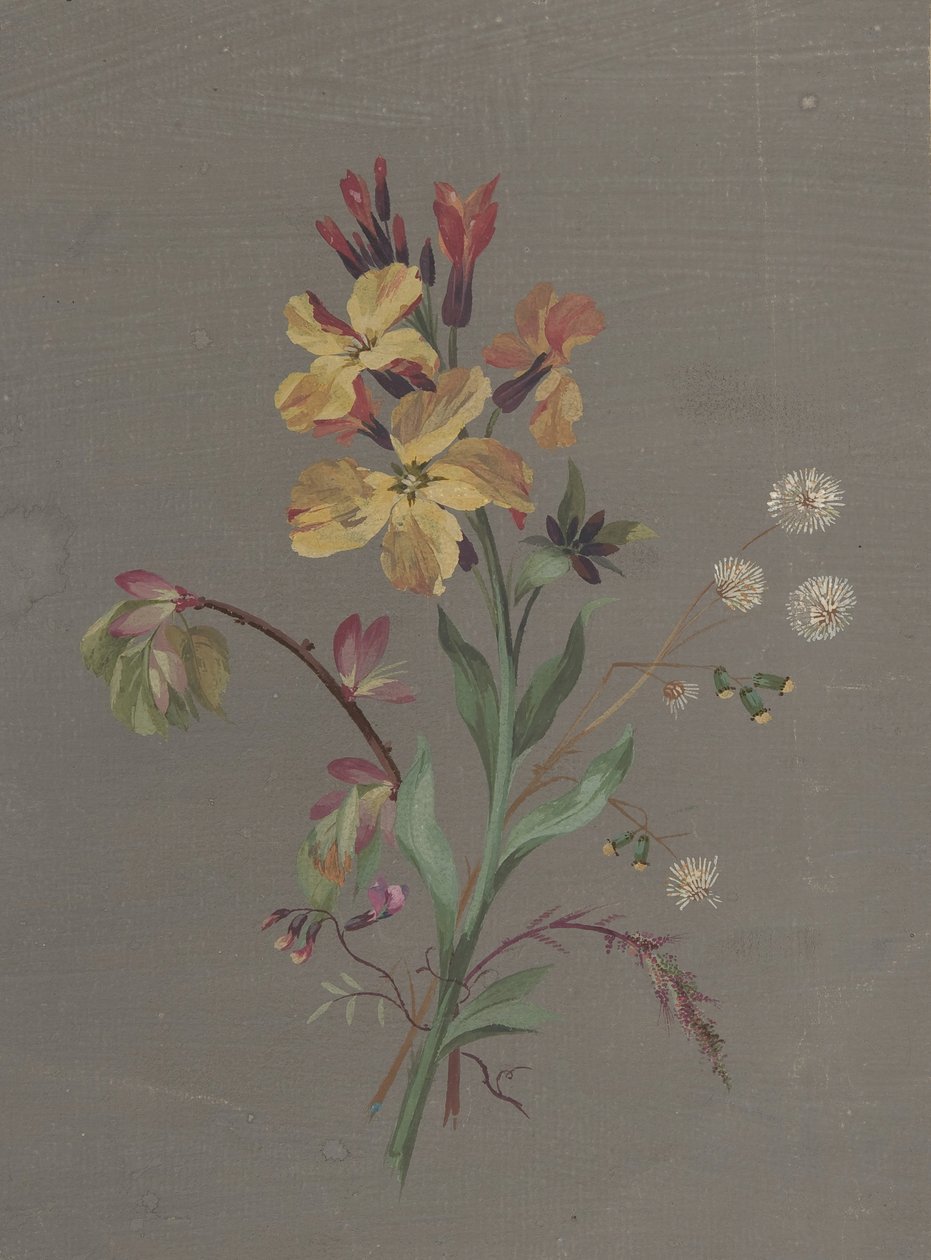 Bloemontwerp, ca. 1820 door Antoine Berjon