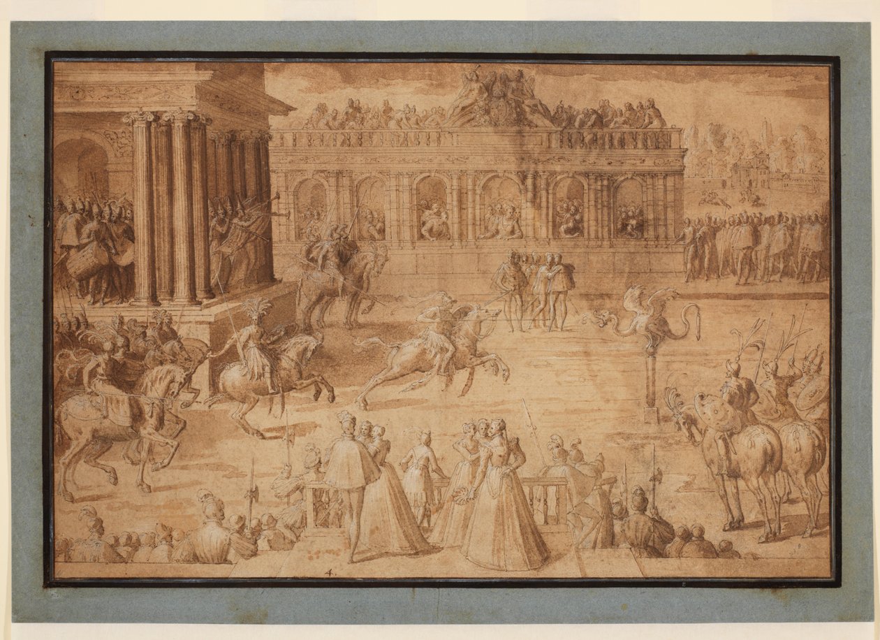 Een kwintijn, 1575-ca. 1580 door Antoine Caron