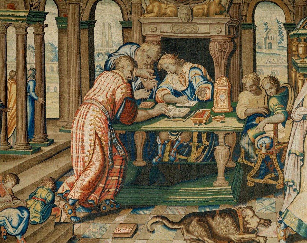 Wandtapijt " Geschiedenis van Artemisia ", Parijs ... door Antoine Caron