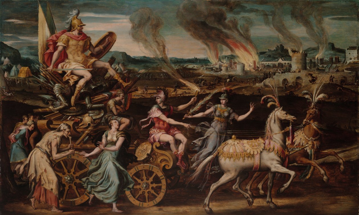 De triomf van Mars door Antoine Caron