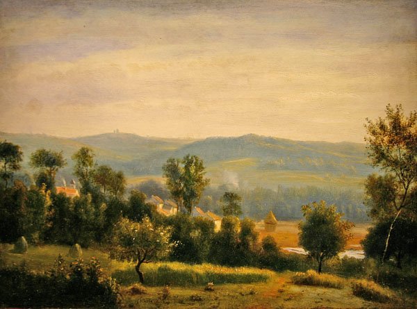 Ochtendlandschap door Antoine Chintreuil