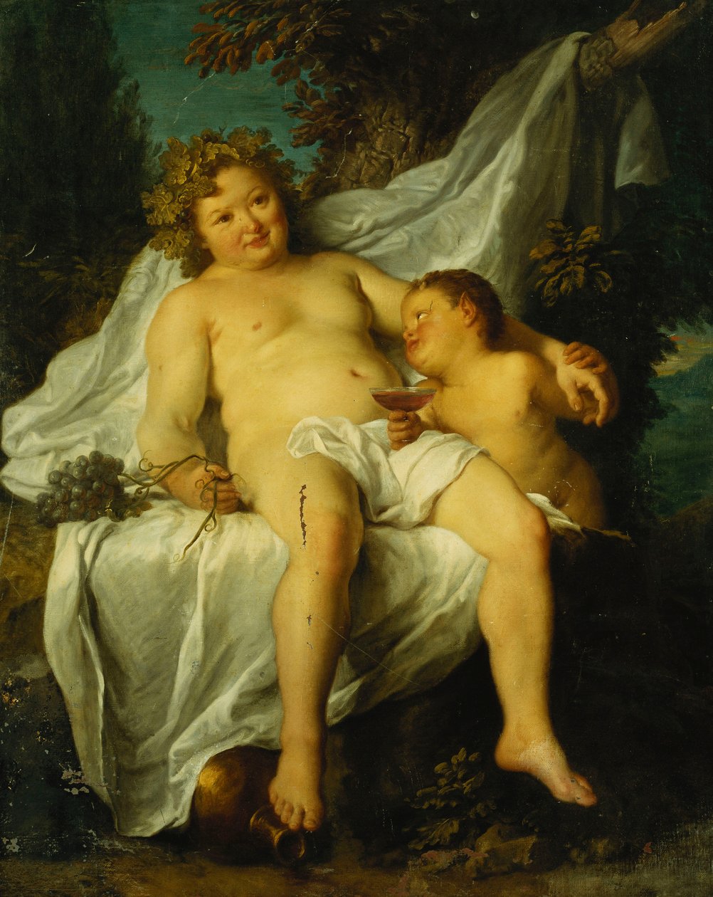 De dronken Silenus door Antoine Coypel