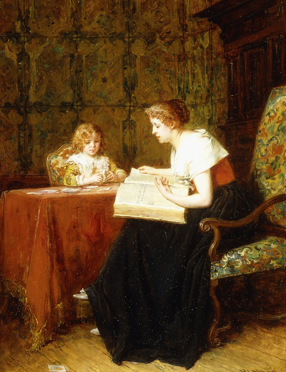 Het avonduur door Antoine Emile Plassan