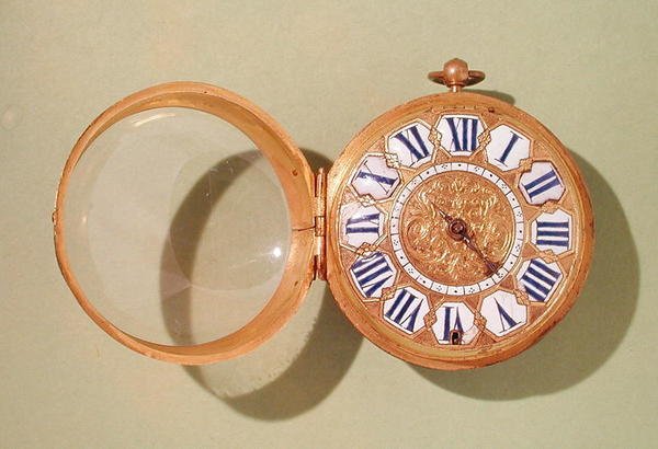 Horloge, ca. 1685 (verguld messing en email) door Antoine Gaudron