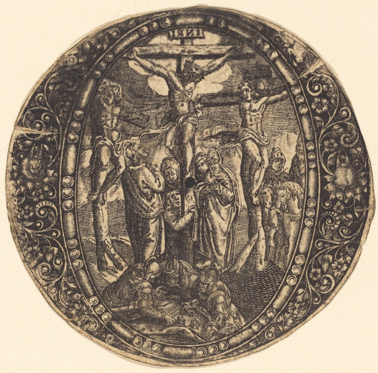 De Kruisiging door Antoine Jacquard