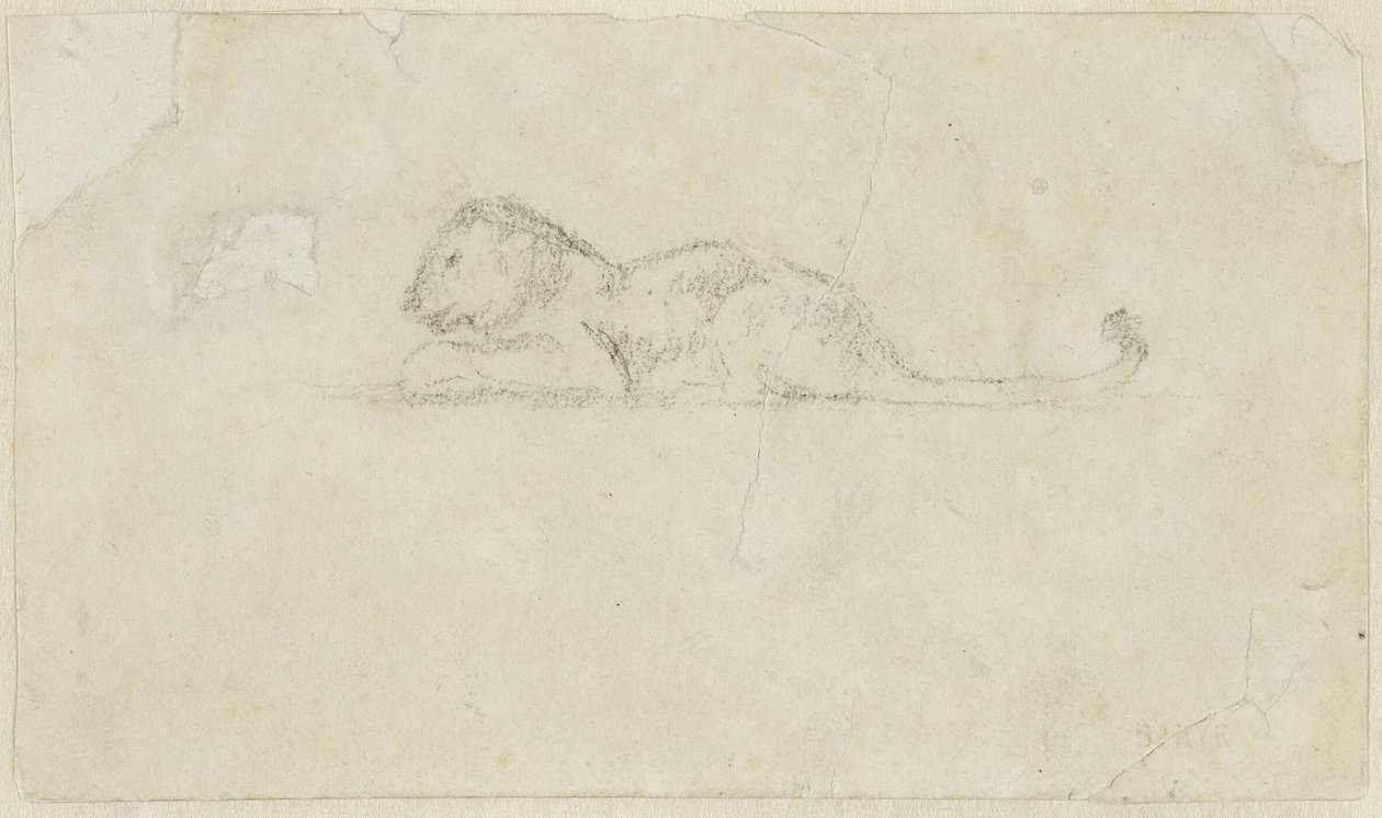 Zittende leeuwin door Antoine Louis Barye