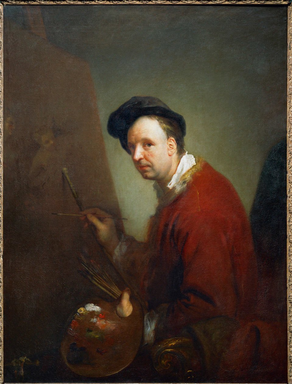 Nicolas Vleughels, schilder ... door Antoine Pesne
