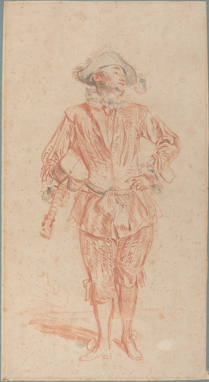 Mezzetin door Antoine Watteau