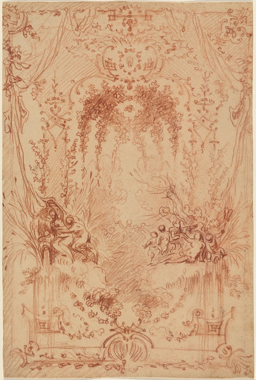De Prieel door Antoine Watteau