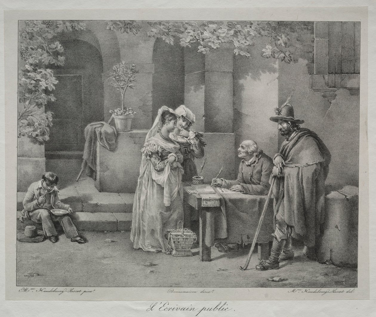 De Openbare Schrijver door Antoinette Cecile Hortense Lescot Haudebourt