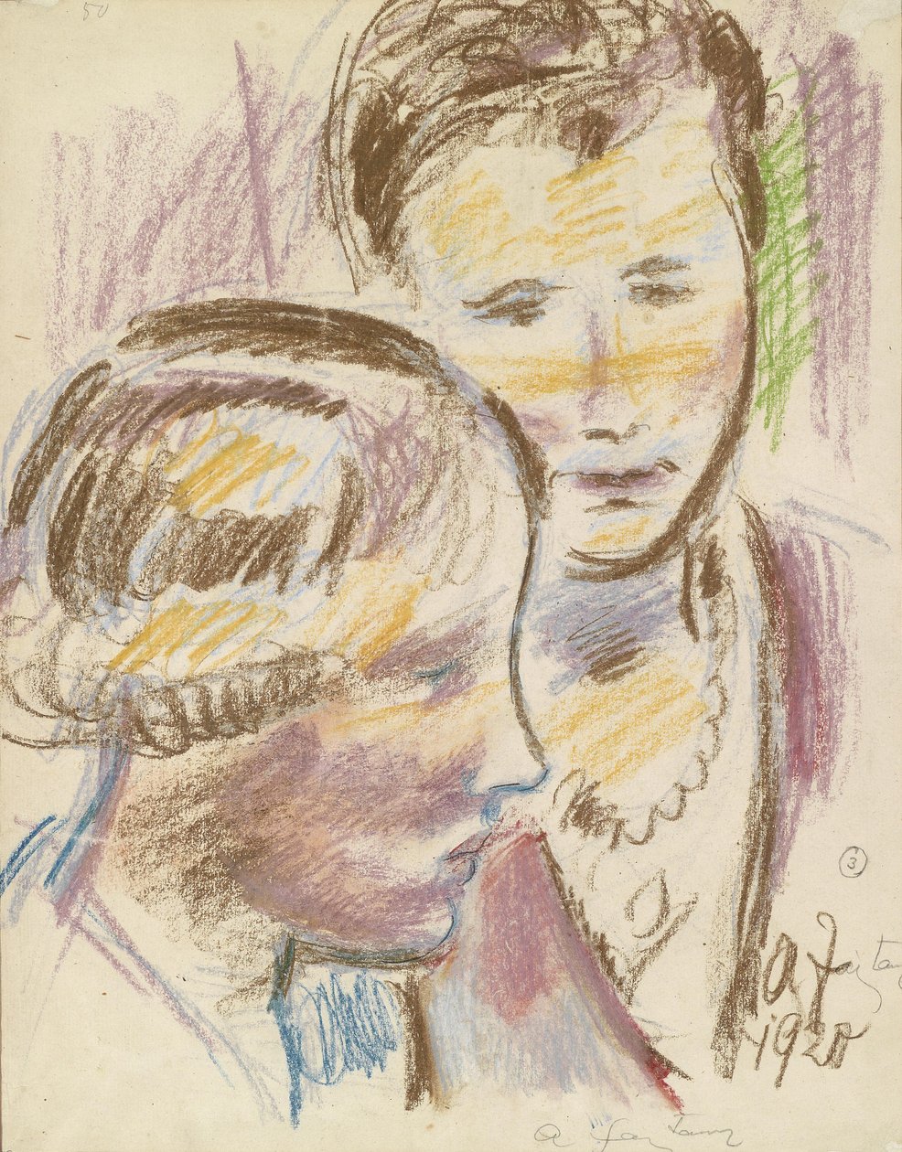 Twee vrouwen door Anton Faistauer