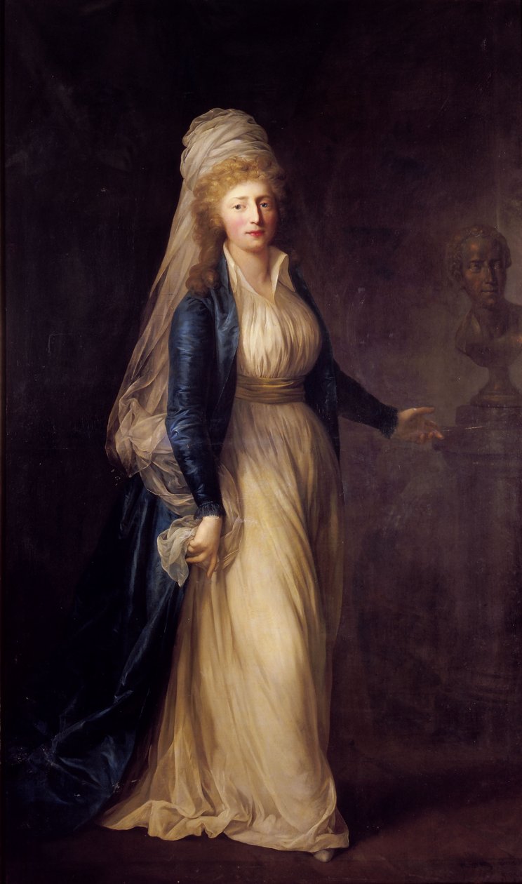 Portret van Prinses Louise Auguste van Denemarken (1771-1843) door Anton Graff