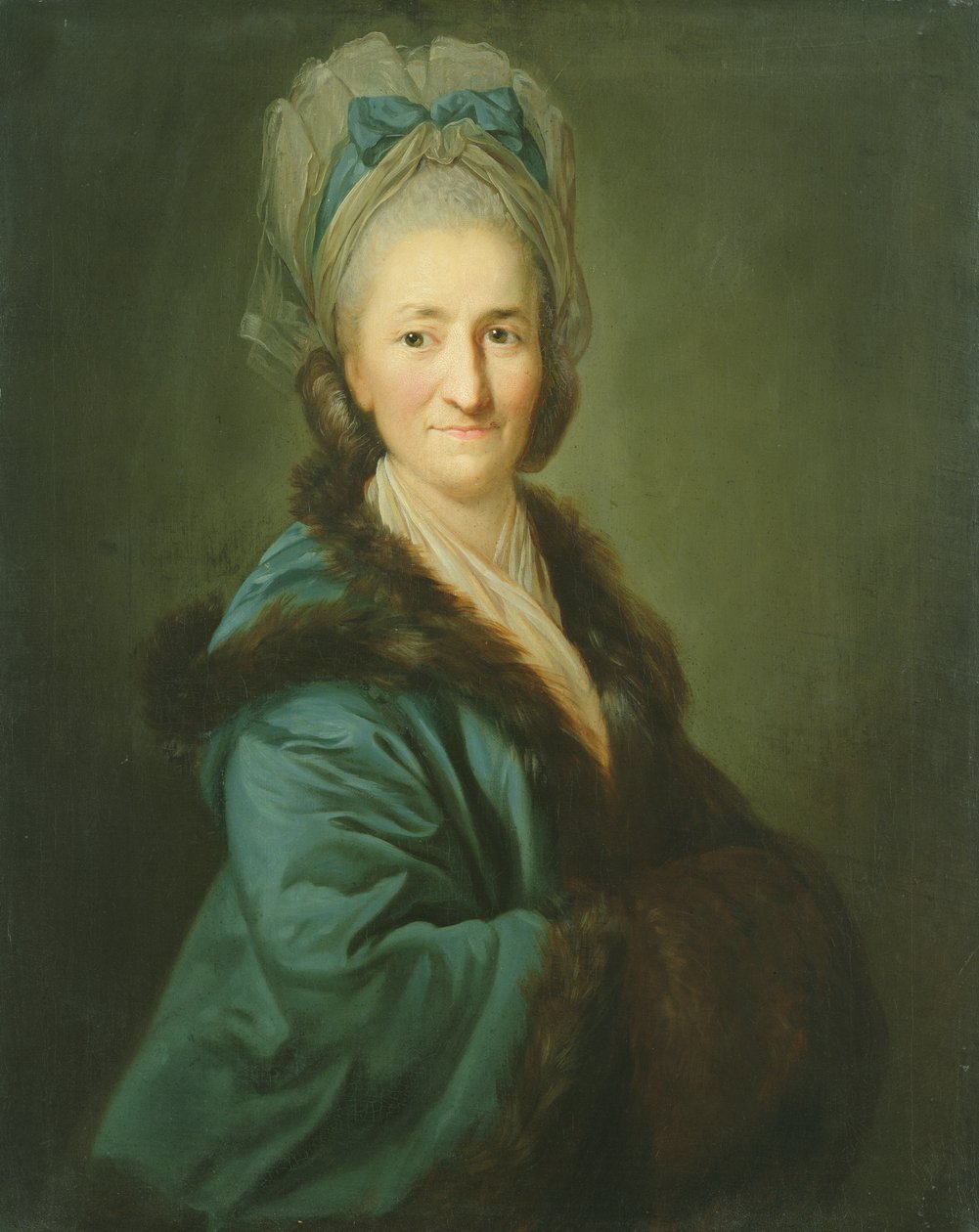 Portret van een oude vrouw, 1780 door Anton Graff