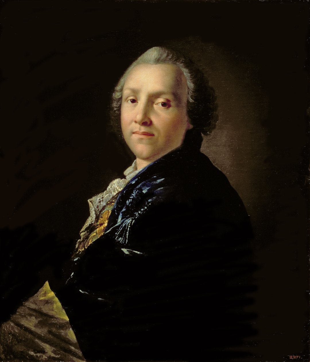 Portret van Aleksandr Petrovich Sumarokov (1718-77) door Anton Pavlovich Losenko