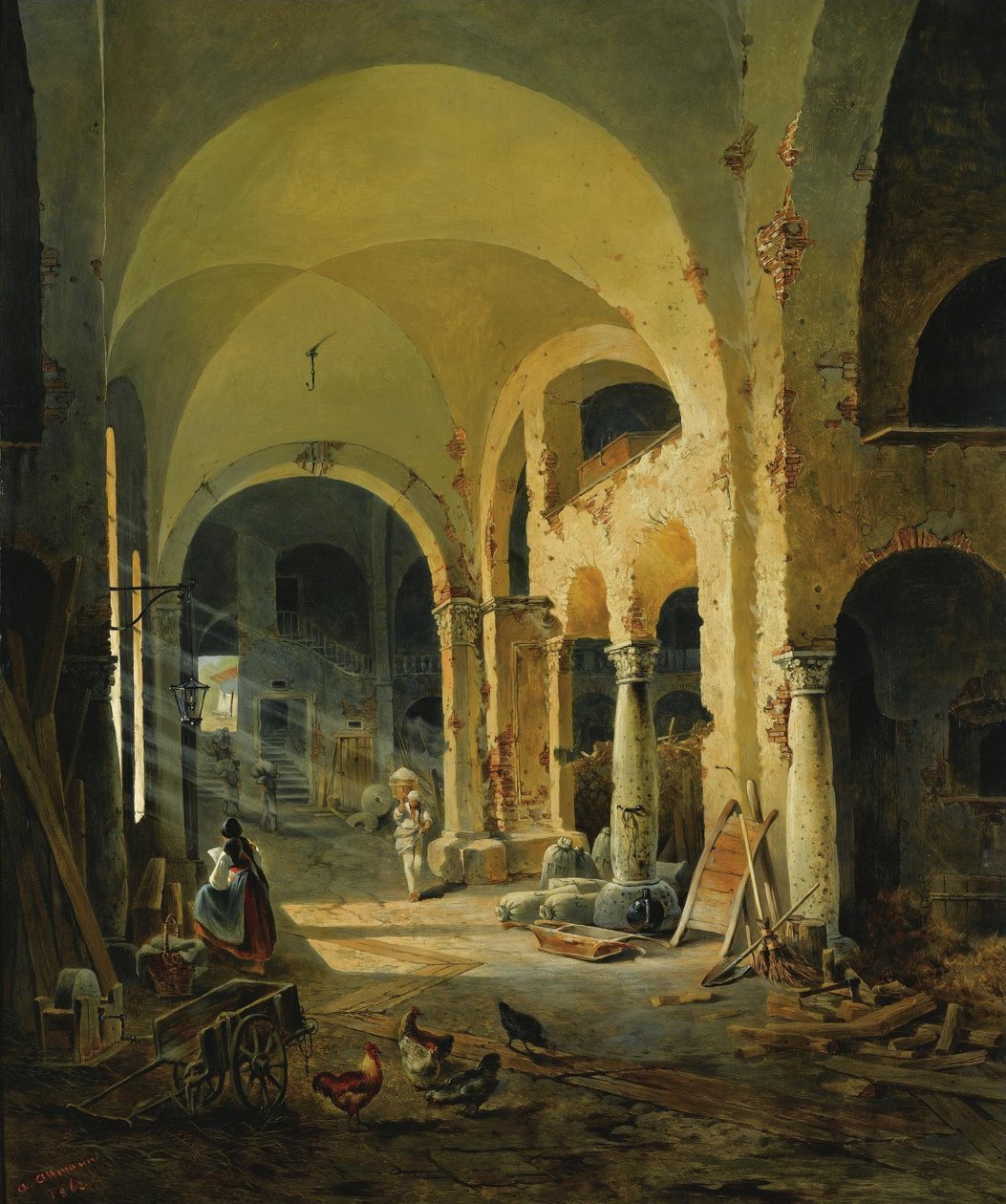 Het oude klooster door Anton Altmann