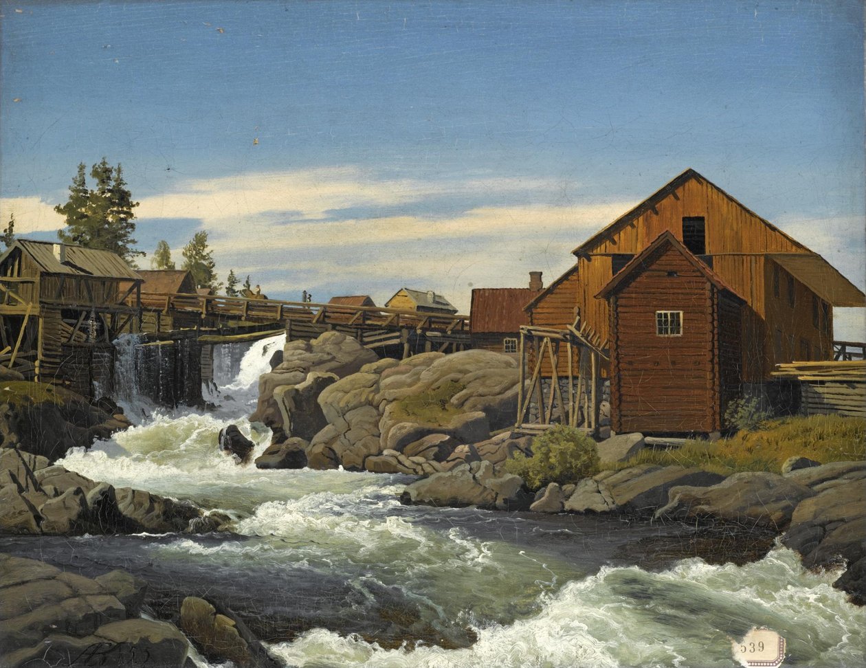 Van Hønefoss door Anton Eduard Kieldrup