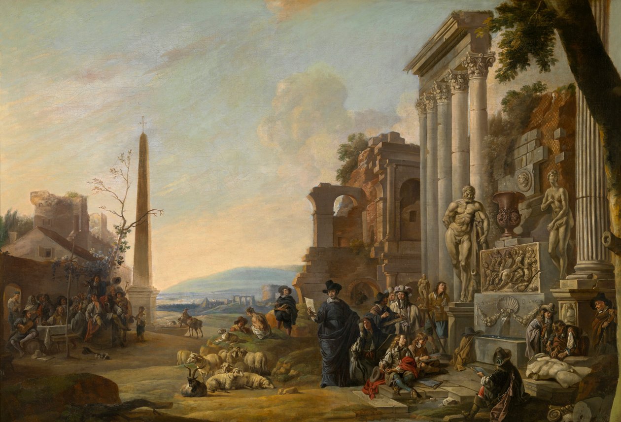 De Studie van Kunst in Rome door Anton Goubau