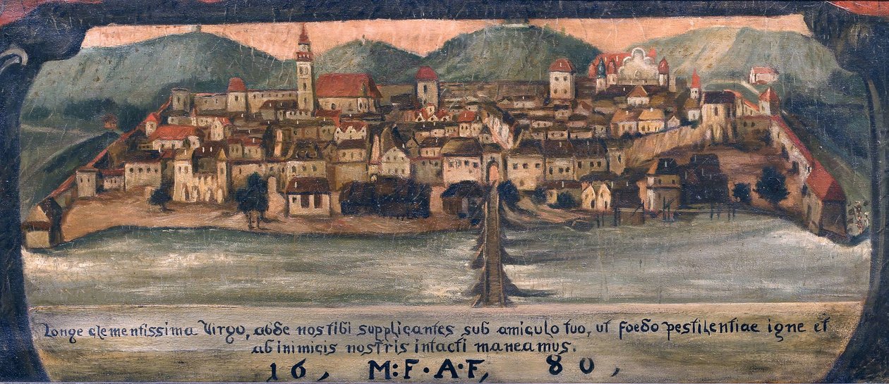Sloveens: Maribor rond 1861 door Anton Gvajc