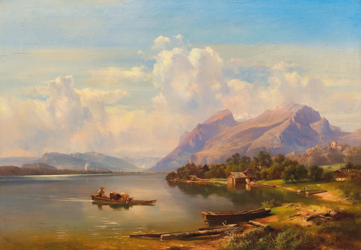 Duits: Millstätter See in Karinthië door Anton Hansch