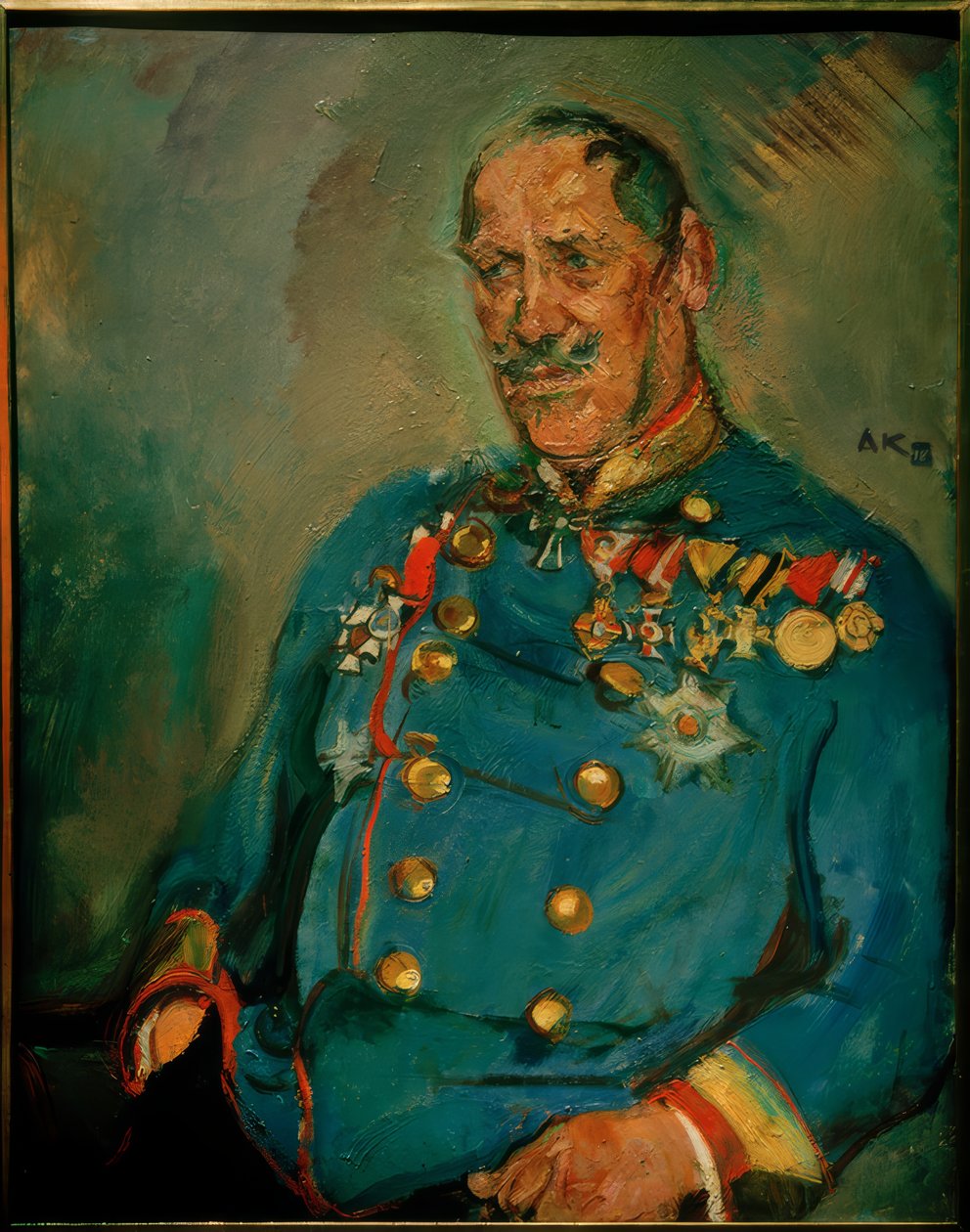 Portret van generaal Seibt door Anton Kolig