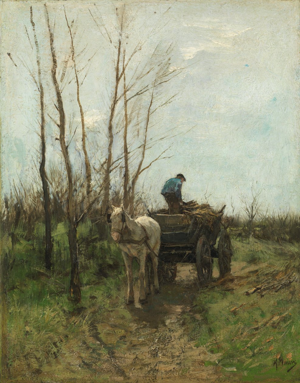 Hout verzamelen door Anton Mauve