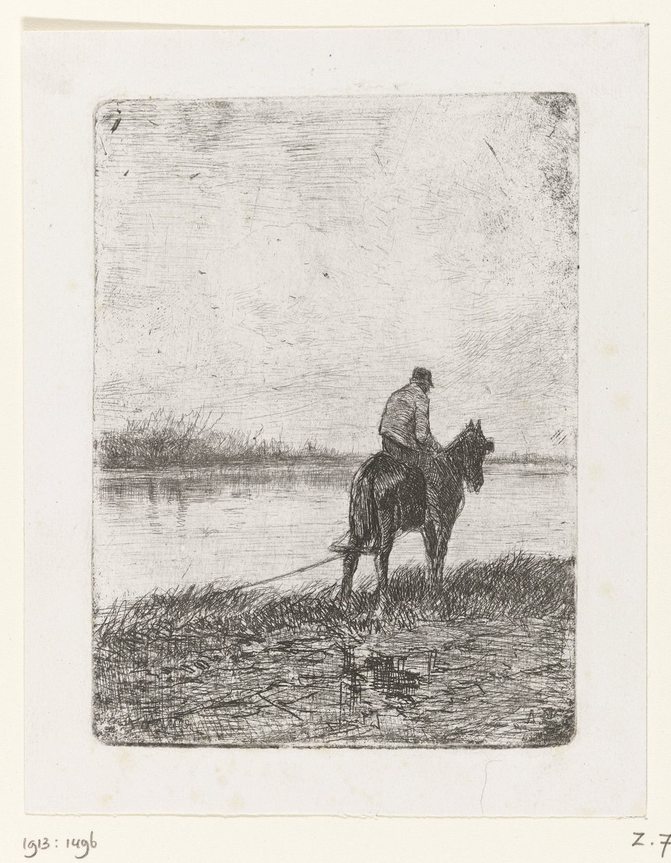 Jaagpad door Anton Mauve