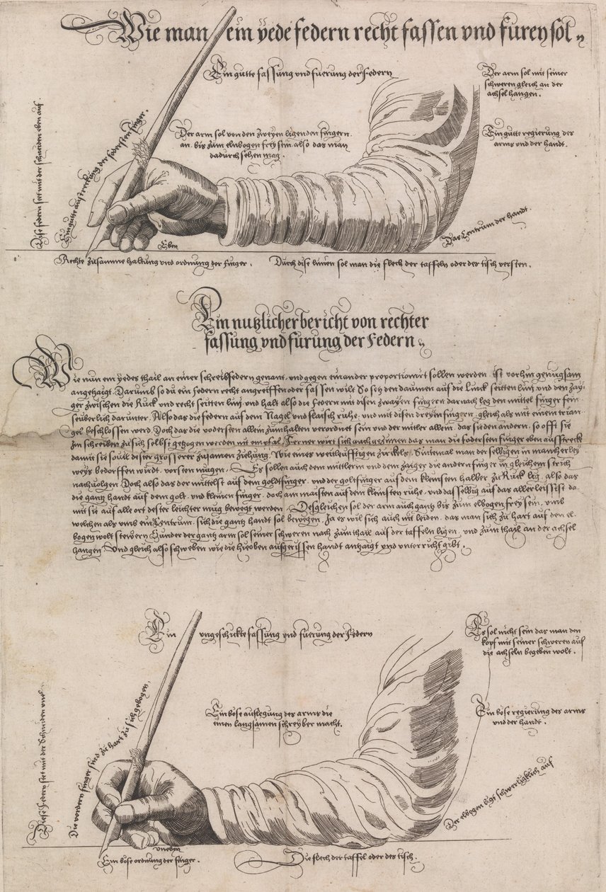 Schreibkunst door Anton Neudörffer