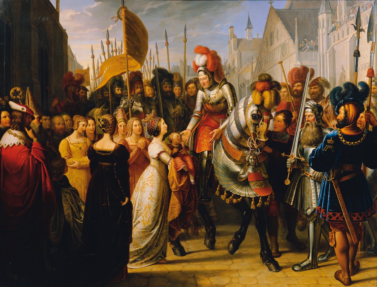 De intocht van keizer Maximiliaan I in Gent door Anton Petter