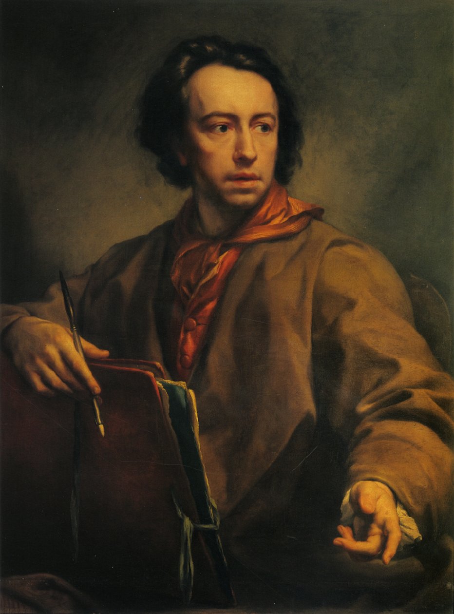 Italiaans:  Autoritratto Zelfportret door Anton Raphael Mengs