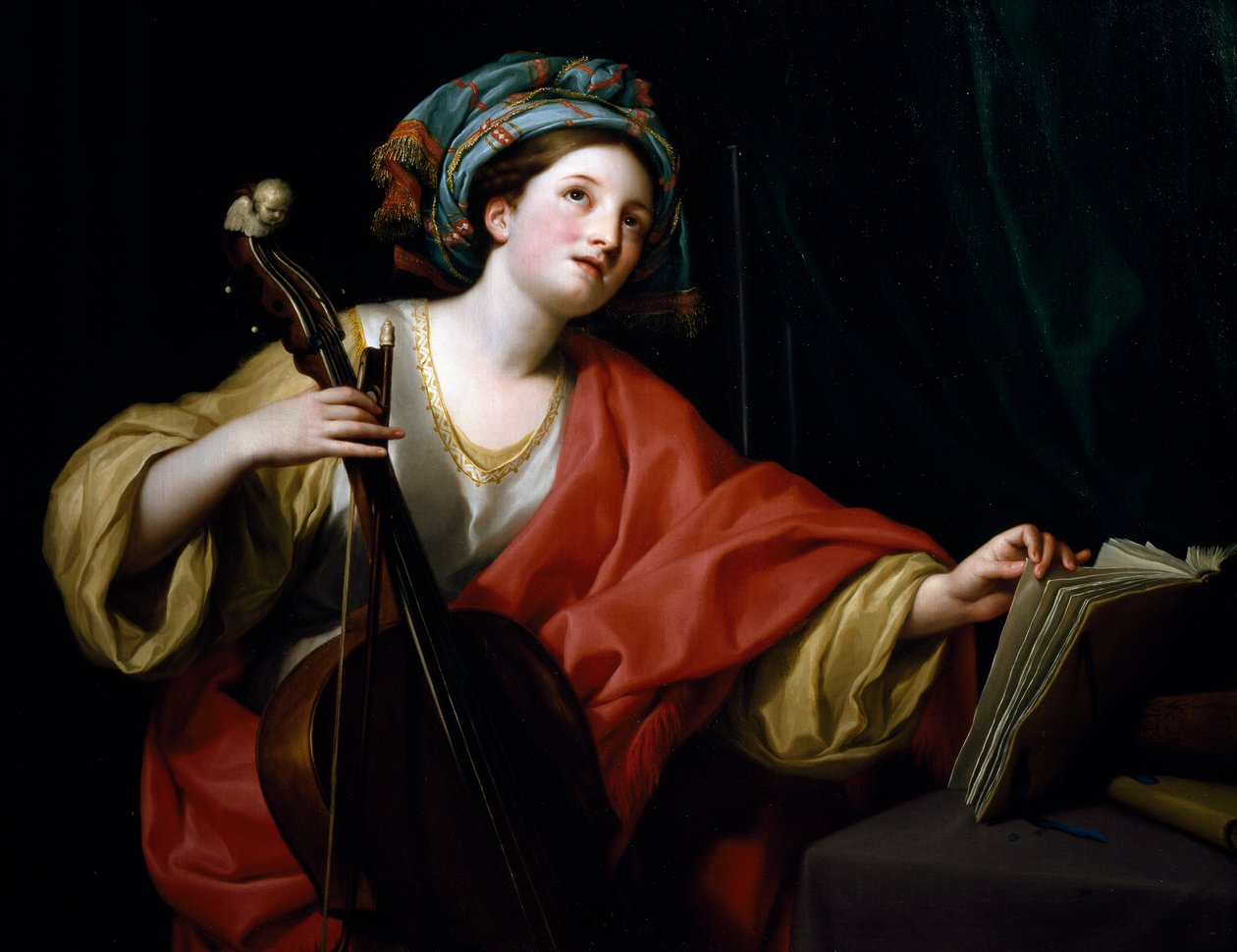 Sint Cecilia, door Anton Raphael Mengs door Anton Raphael Mengs