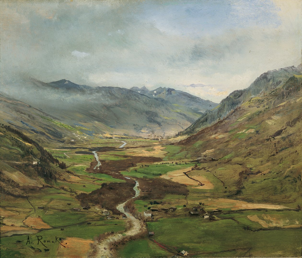 Het Gasteinertal II door Anton Romako