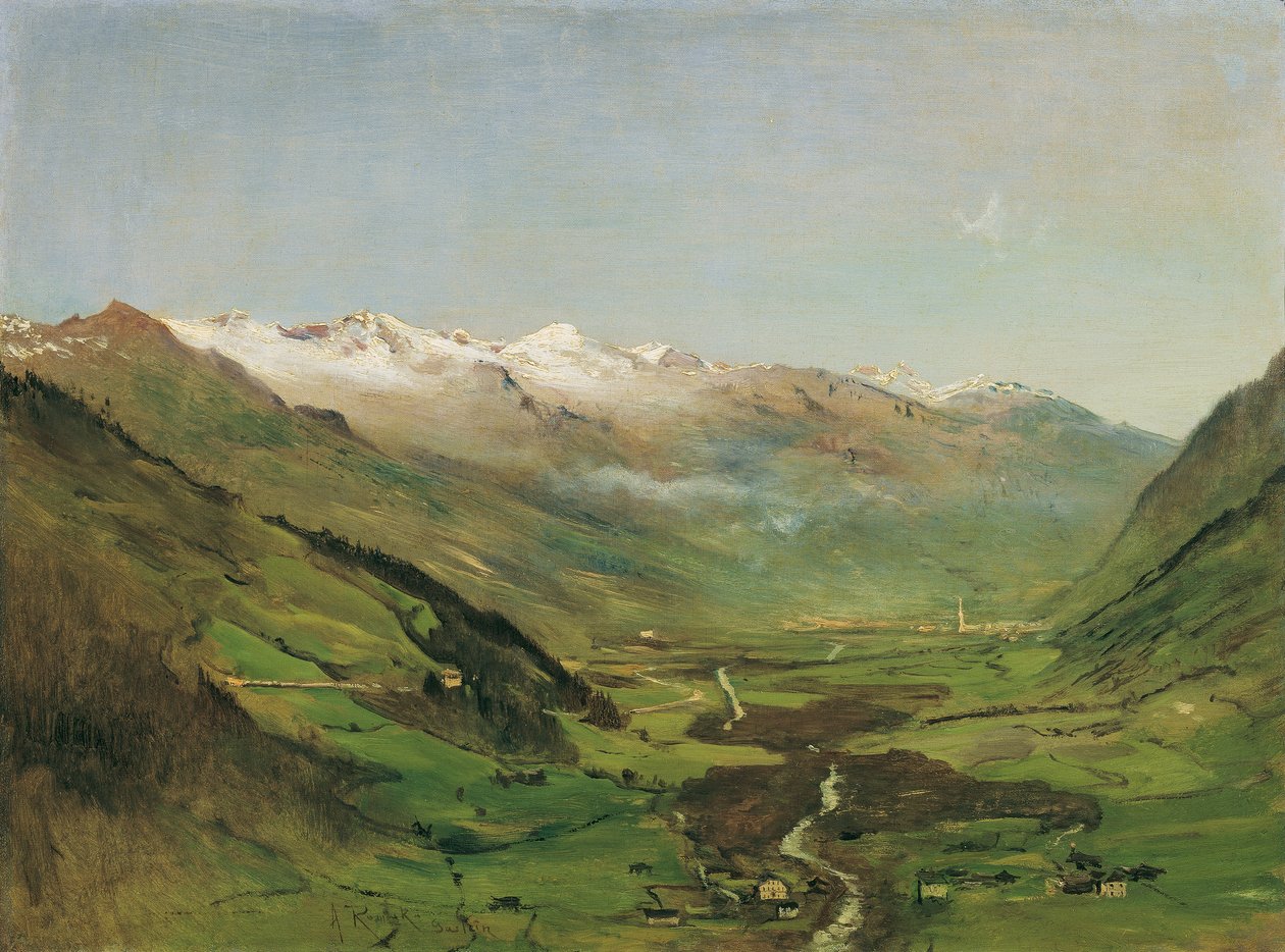 Het Gasteinertal I door Anton Romako