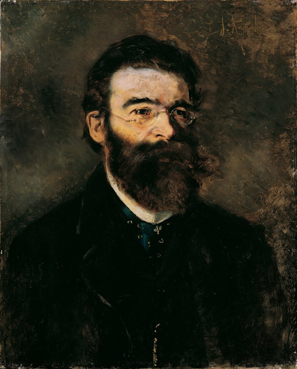 De Internist Professor Samuel Stern (?) door Anton Romako
