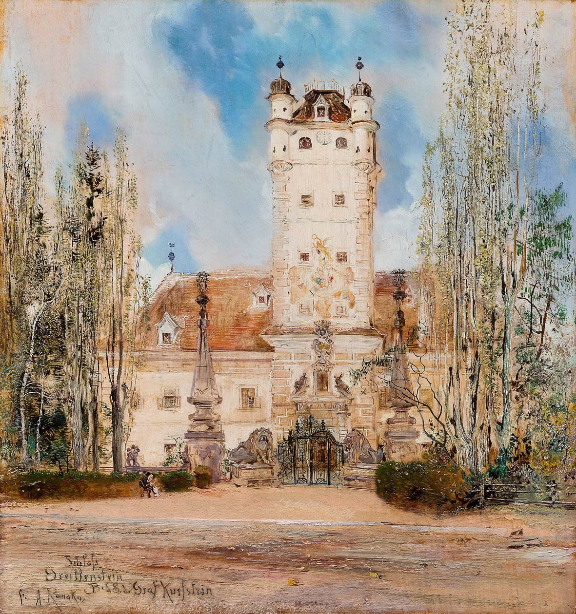 Kasteel Greillenstein, 1885-1886 door Anton Romako
