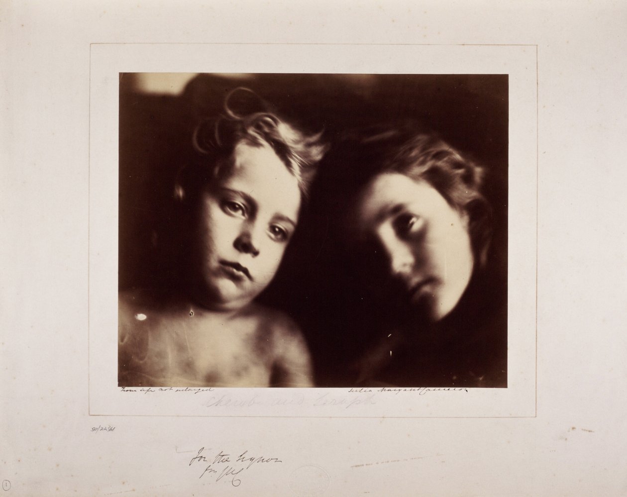 Cherub en seraf door Frederick (attr. to) Barnard