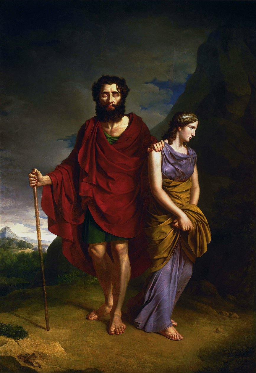 Oedipus en Antigone door Antoni Brodowski