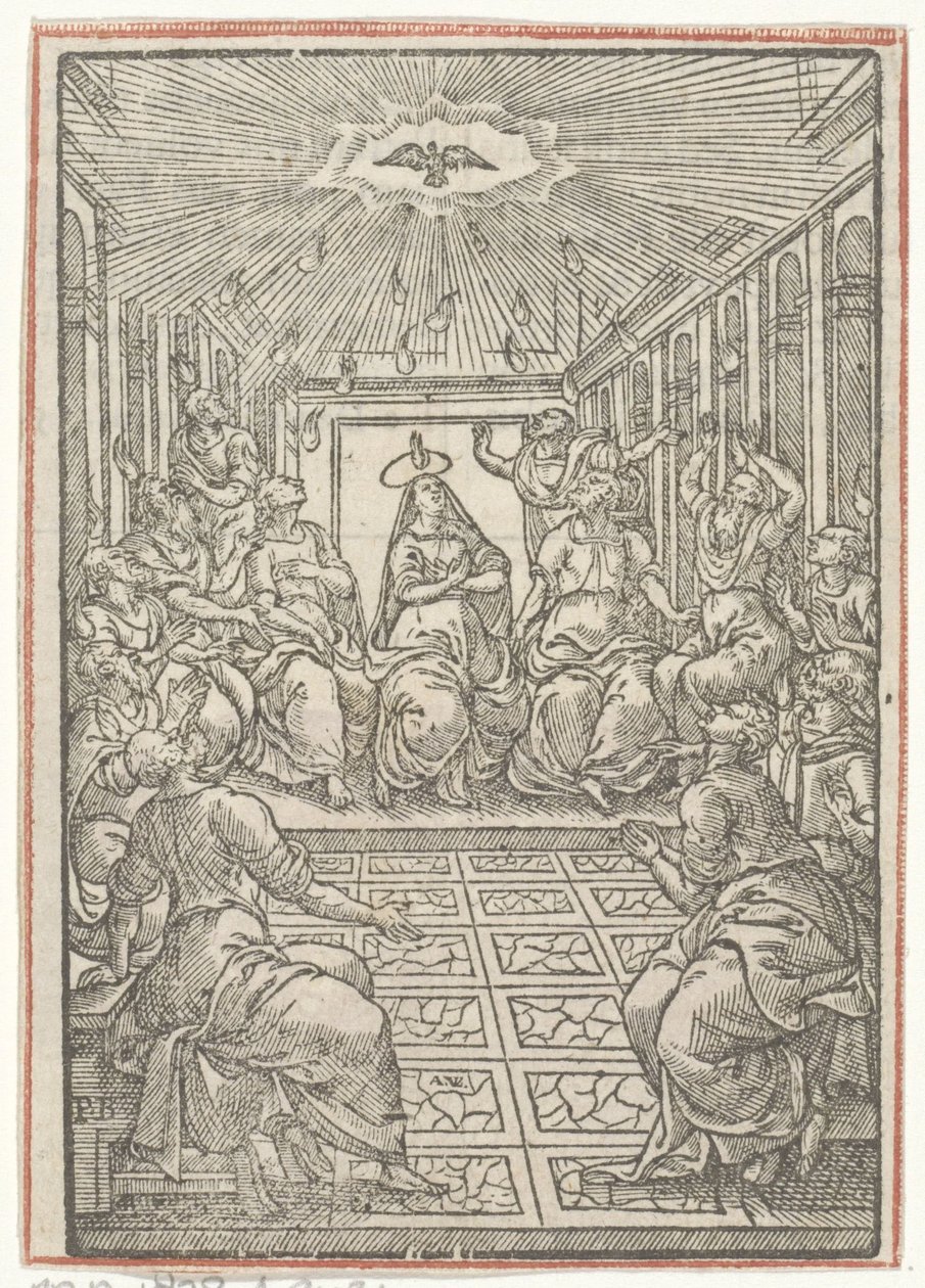 Uitstorting van de Heilige Geest door Antoni van Leest
